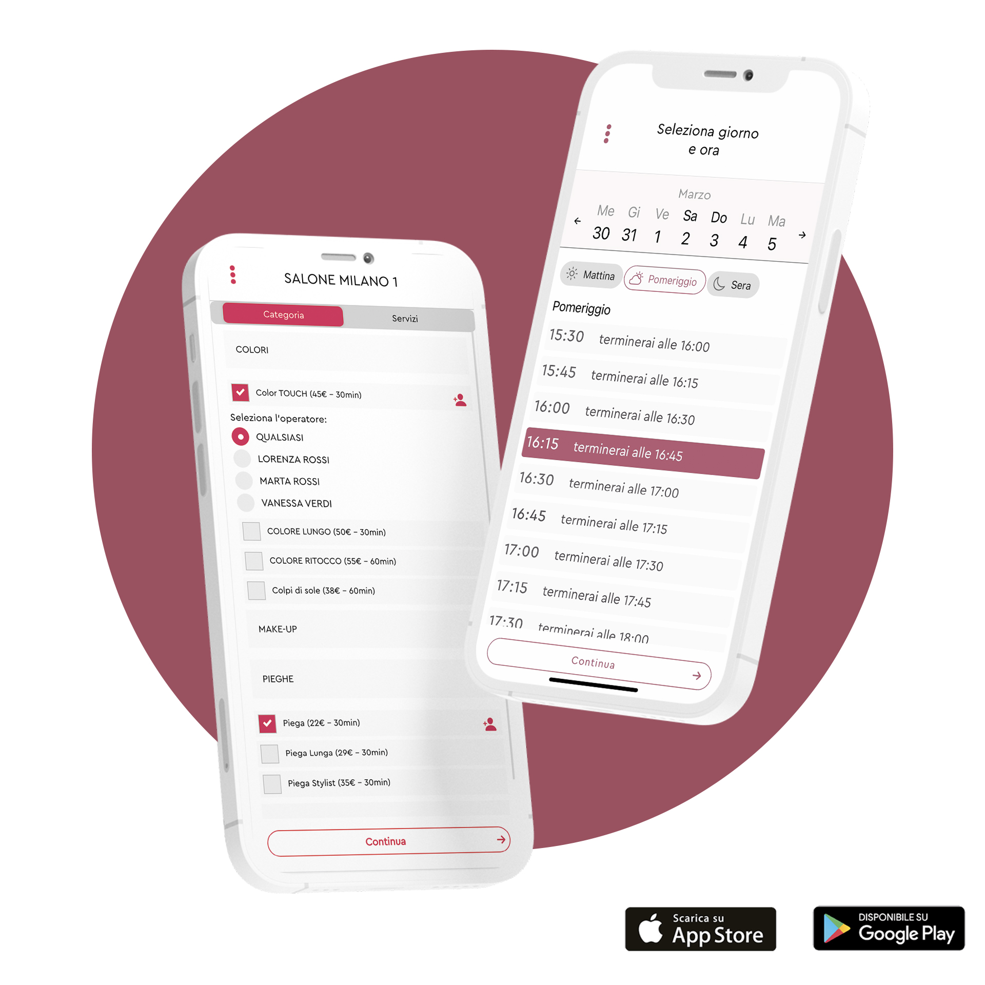 app personalizzata per salone app personalizzata per salone