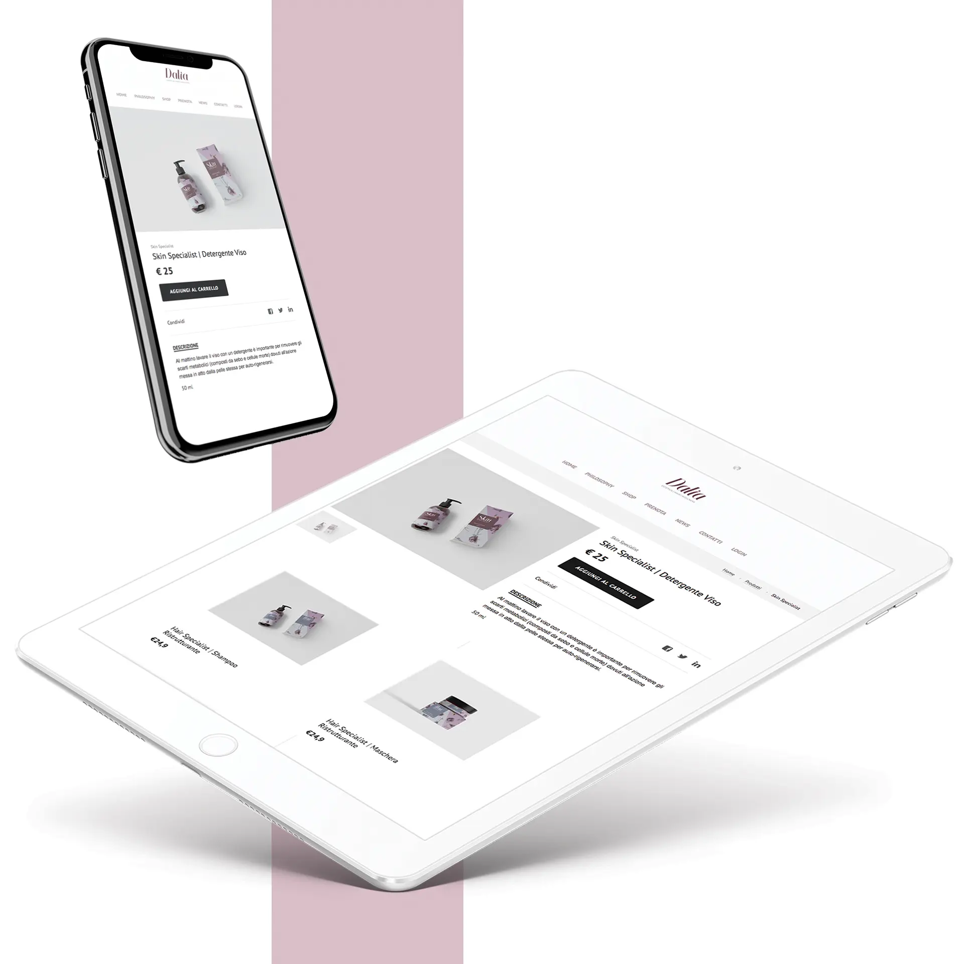 beauty center e-commerce