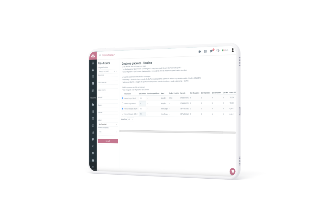 gestione magazzino