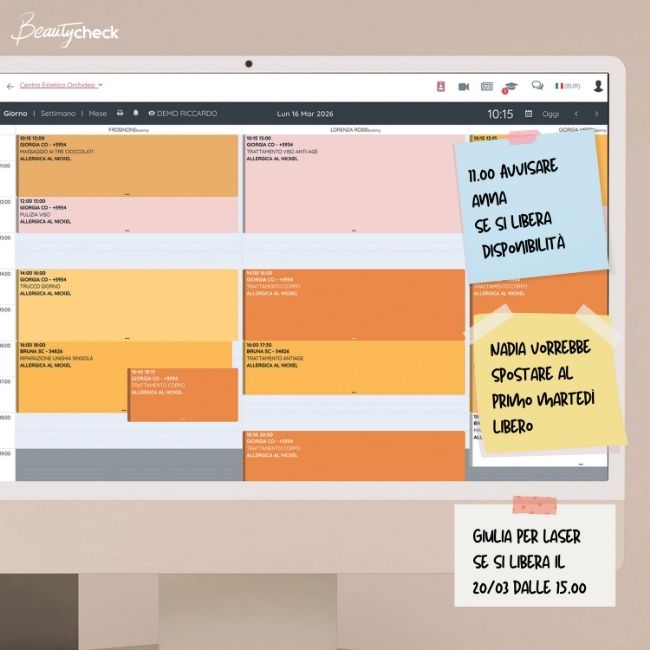 gestione degli appuntamenti con la lista di attesa di beautycheck